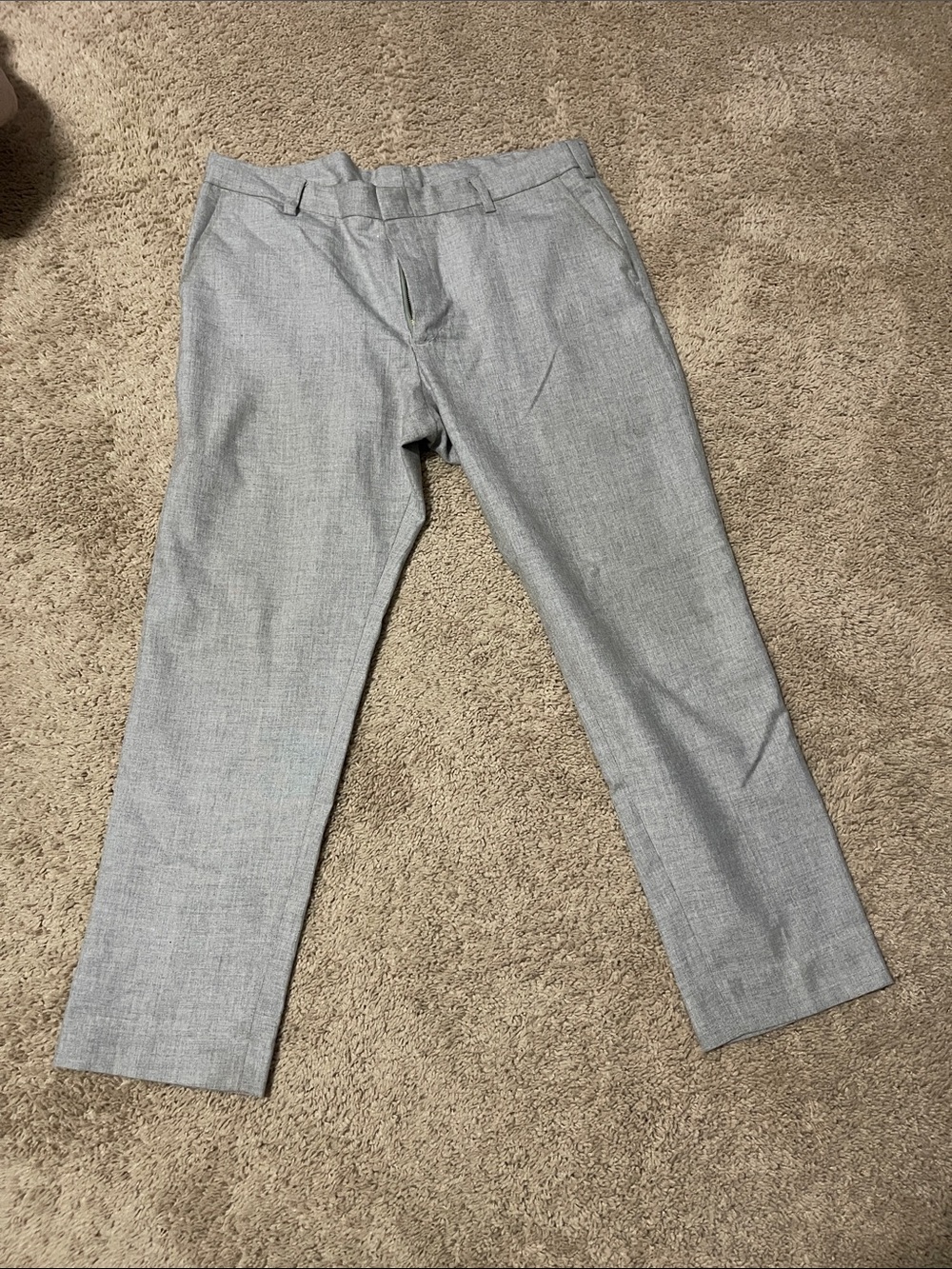 Men's Light Gray Dress Pants - Modern Tailored Trousers
